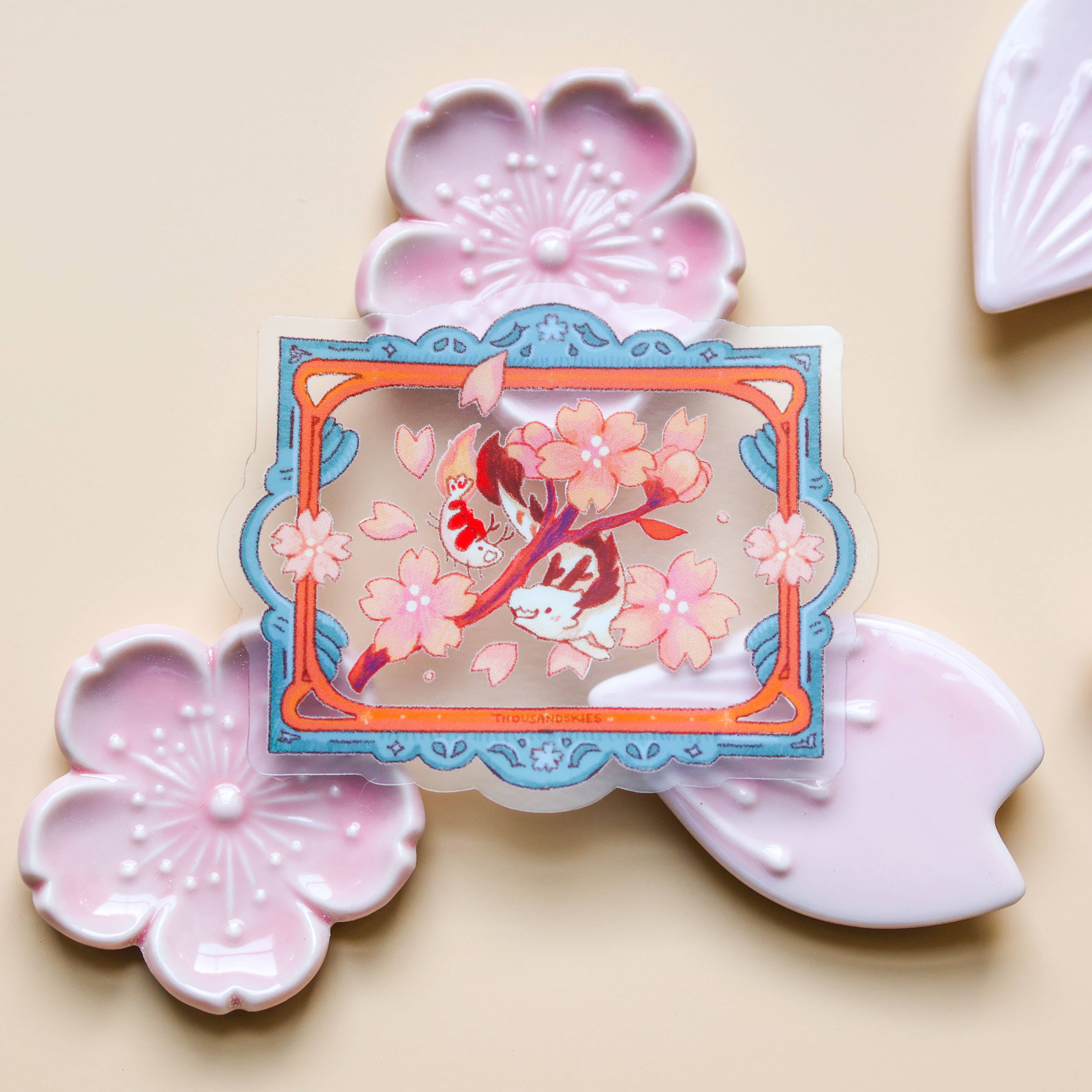 Thousand Skies – wholesale Sticker – Vinyl Sticker (Transparent) Friendship Blooms1