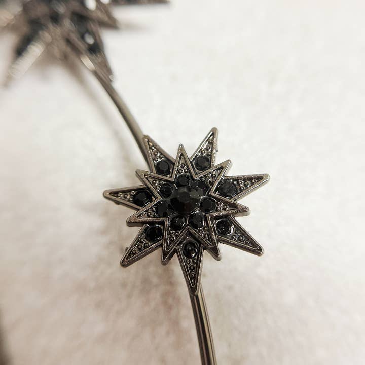 Happy Dream Gifts - Wholesale Fashion Headband - Women's - Black Stars Goddess Crown Halo Headband, Boho Headpiece1