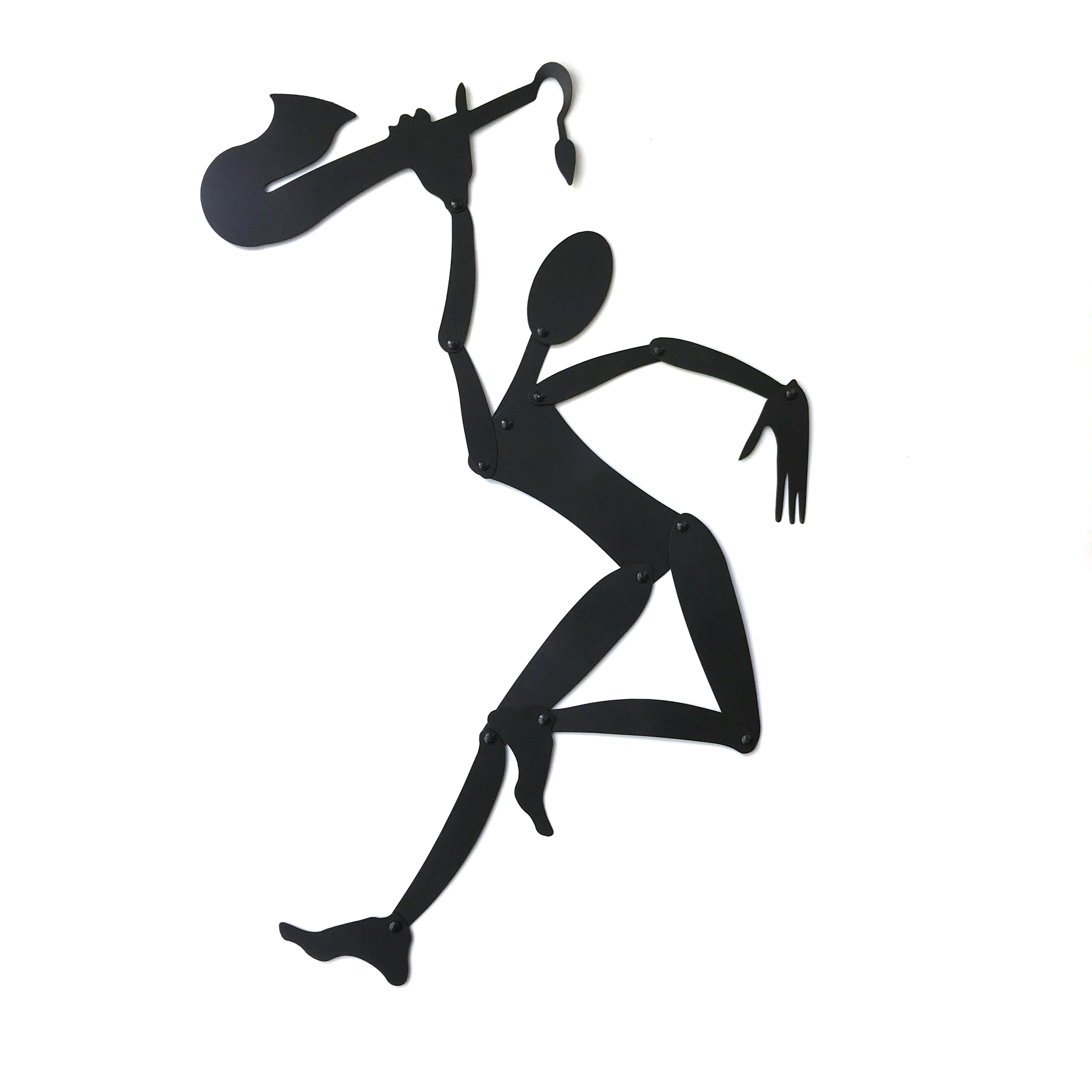 Elements2 Design - Wholesale Magnet - Shadow Magnet Jazz – 12" Posable Saxophone Silhouette Puppet1