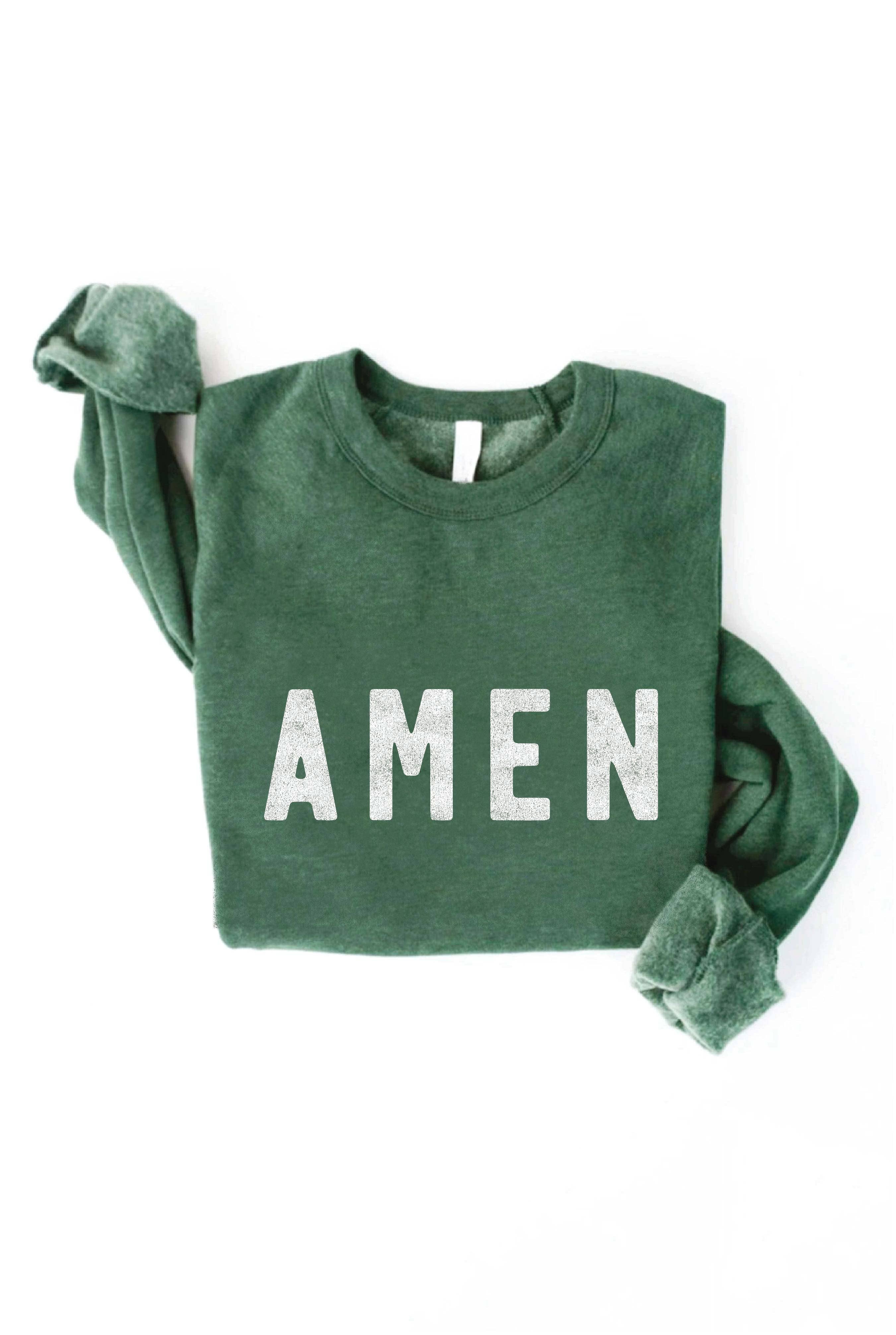 OAT COLLECTIVE - Wholesale Graphic Sweatshirt - Women's - AMEN Graphic Sweatshirt5