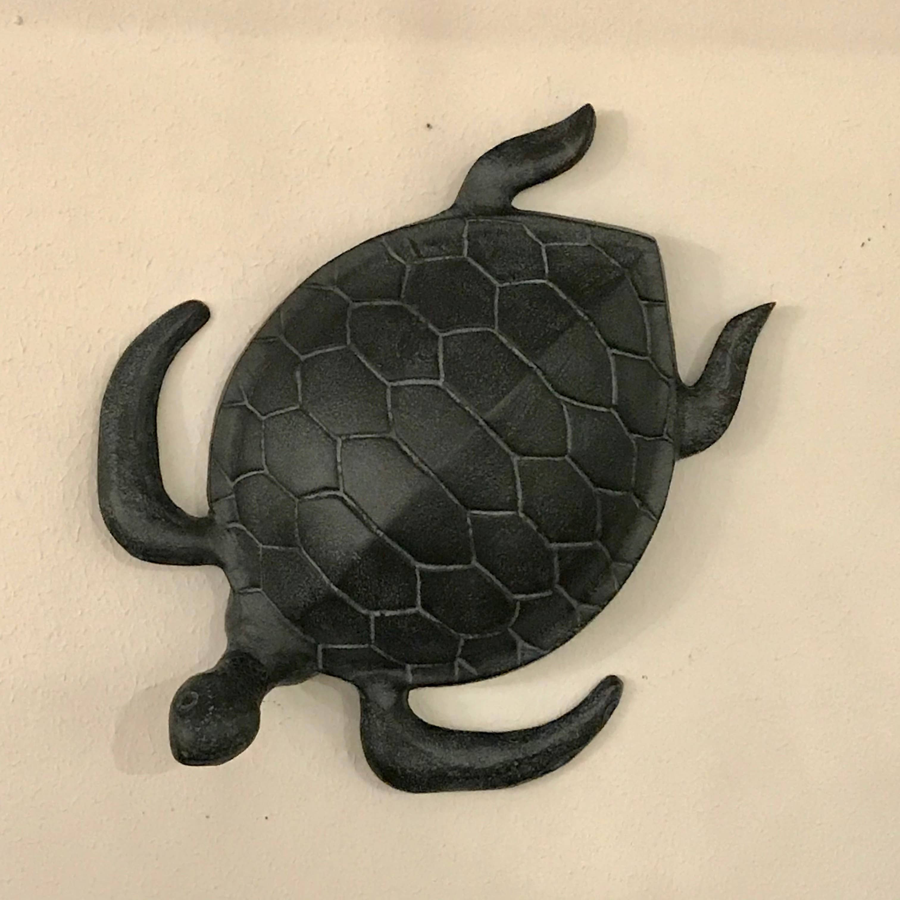Wilco Home - Wholesale Wall Accent - Curious Sea Turtle Wall & Garden Decor in Cast Aluminum5