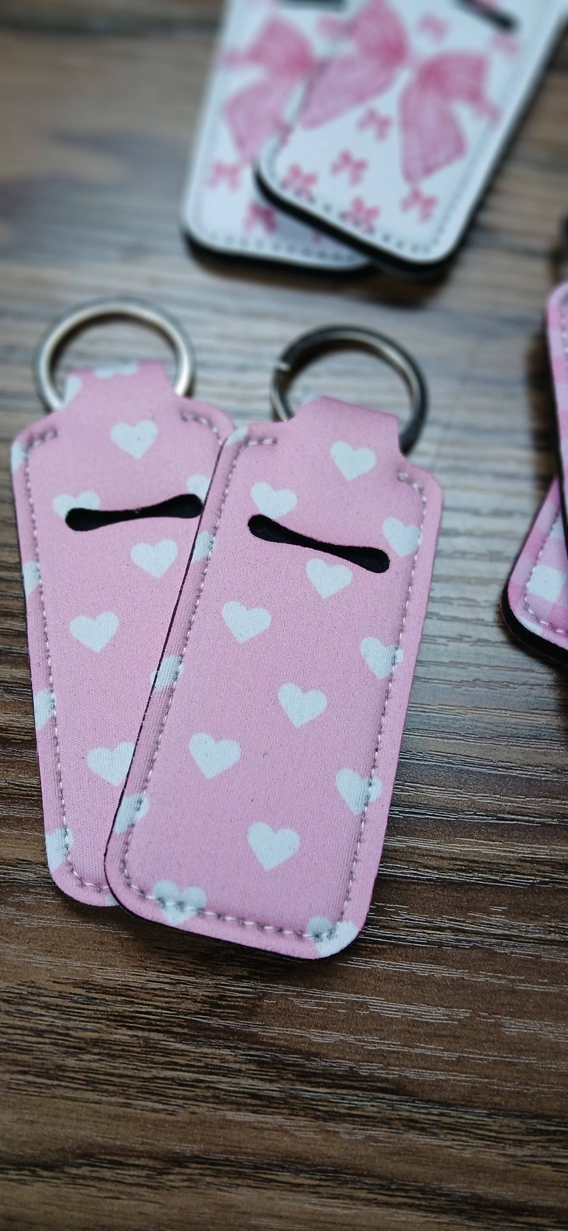 MadeByHBK - Wholesale Keychain - Unisex - Heart and Bows Lipgloss Keychain Holders9