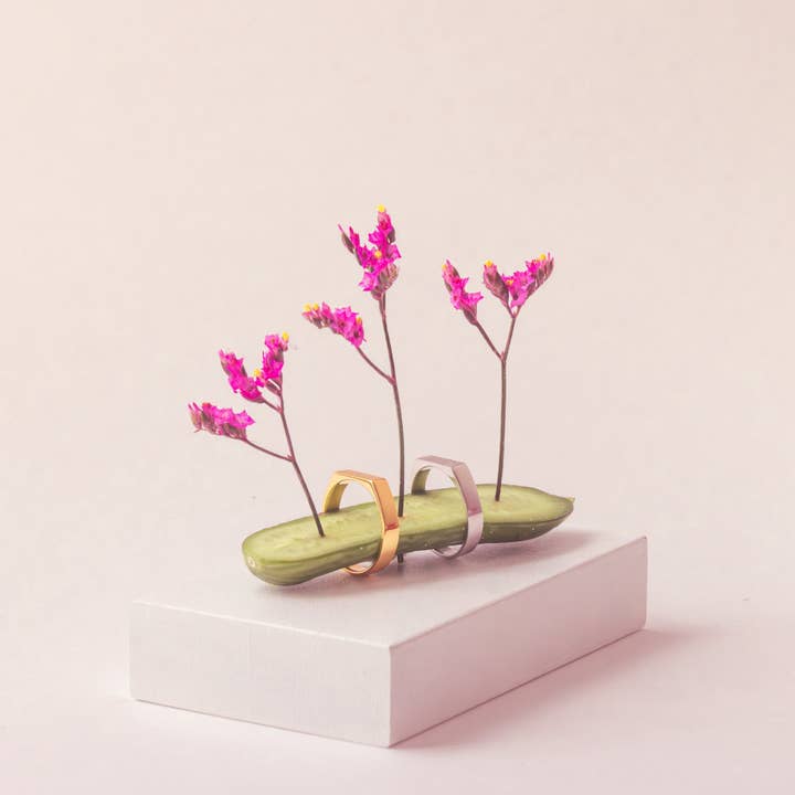 Ditch Your Comfort Zone - Anel de Sinete Retangular Minimalista por atacado de LÚDERE