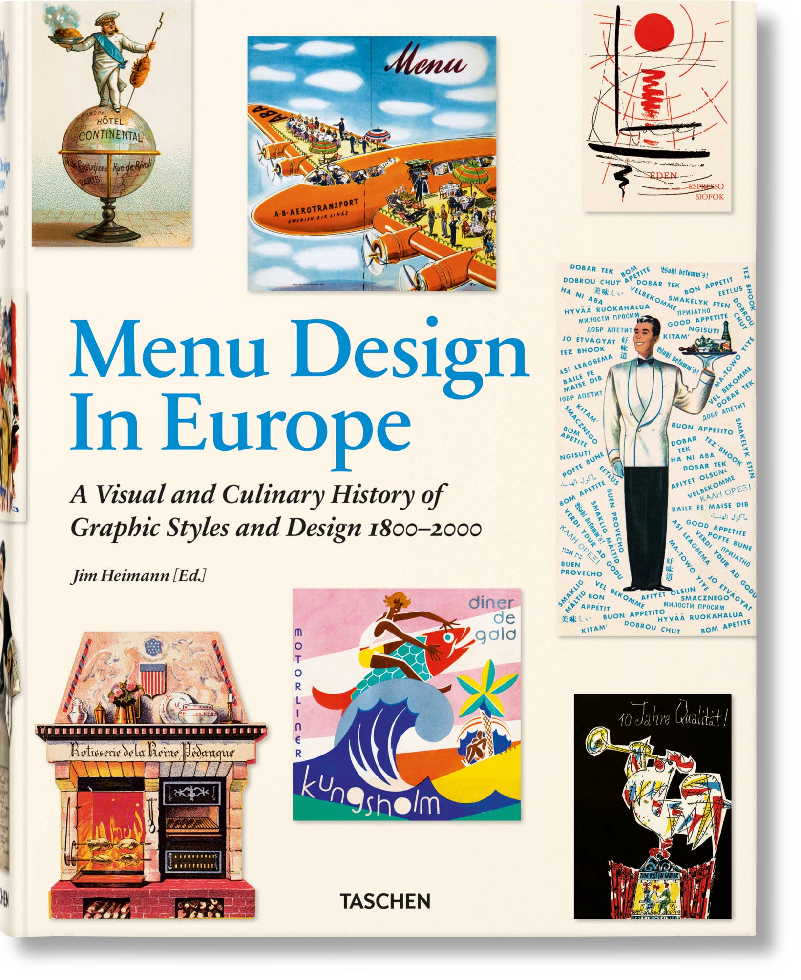 TASCHEN Europe - Wholesale Display Book - Menu Design in Europe (German, French, English)