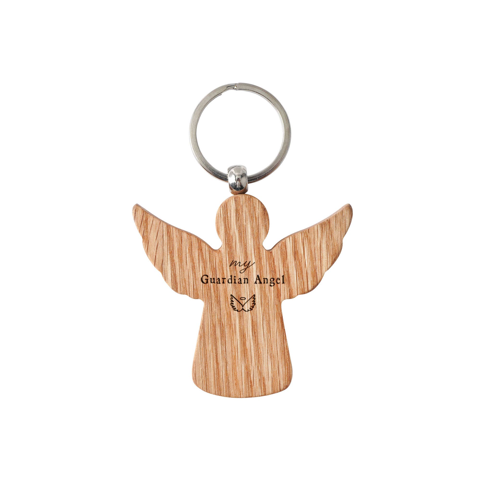 CGB Giftware – wholesale Keychain – Unisex – 'My Guardian Angel' Oak Angel Keyring1