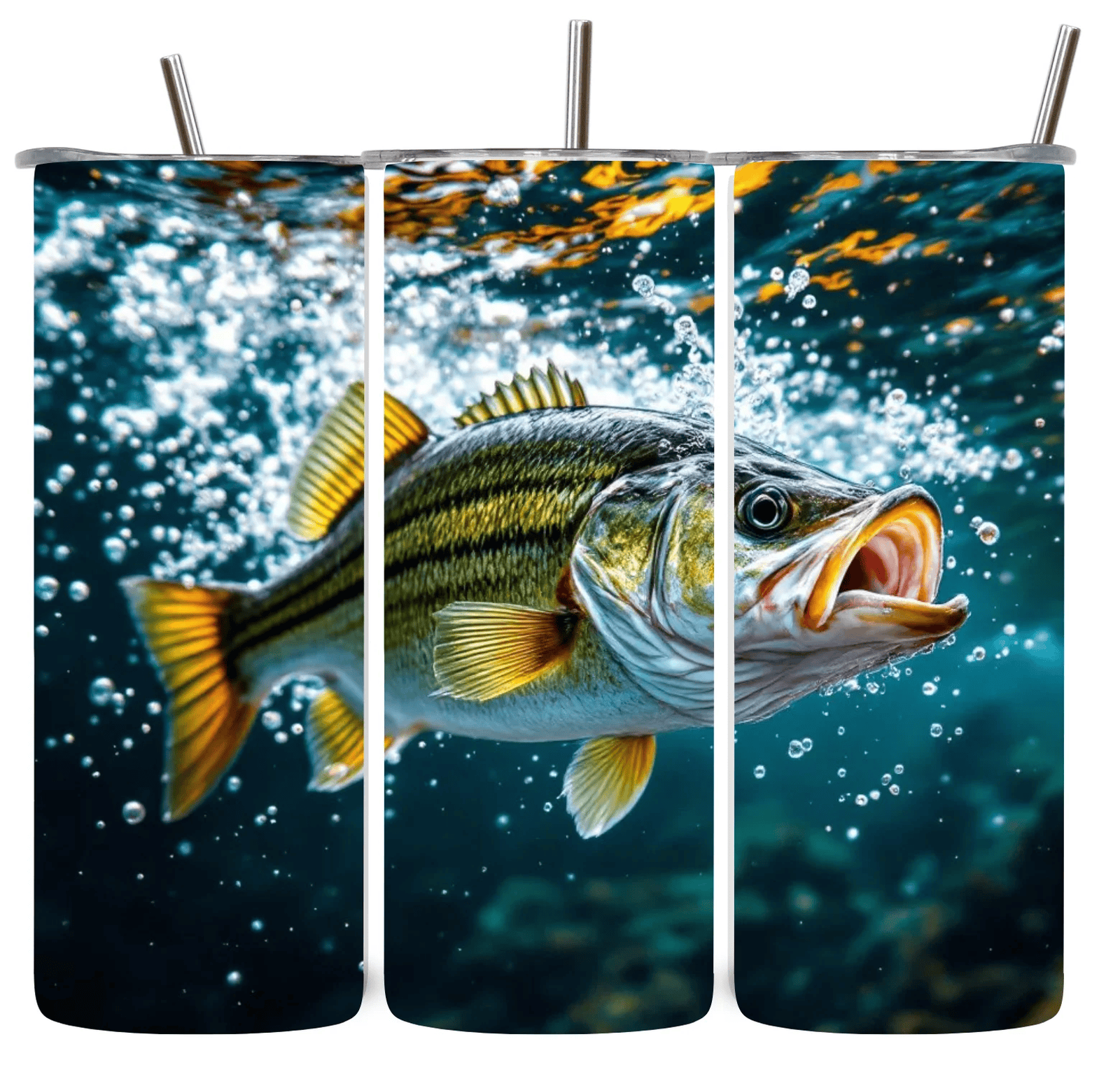 Alpha Wholesale - Wholesale Insulated Mug/Tumbler - Alpha Printing 20oz Stainless Steel Tumblers-large mouth bass0