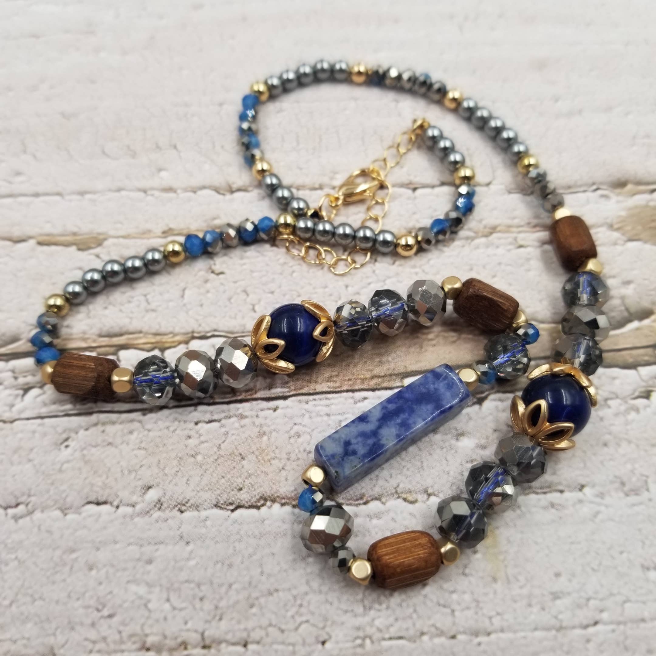 Treasure Wholesale - Wholesale Beaded/Pearl Necklace - Handmade Natural Stone Bead Necklace1