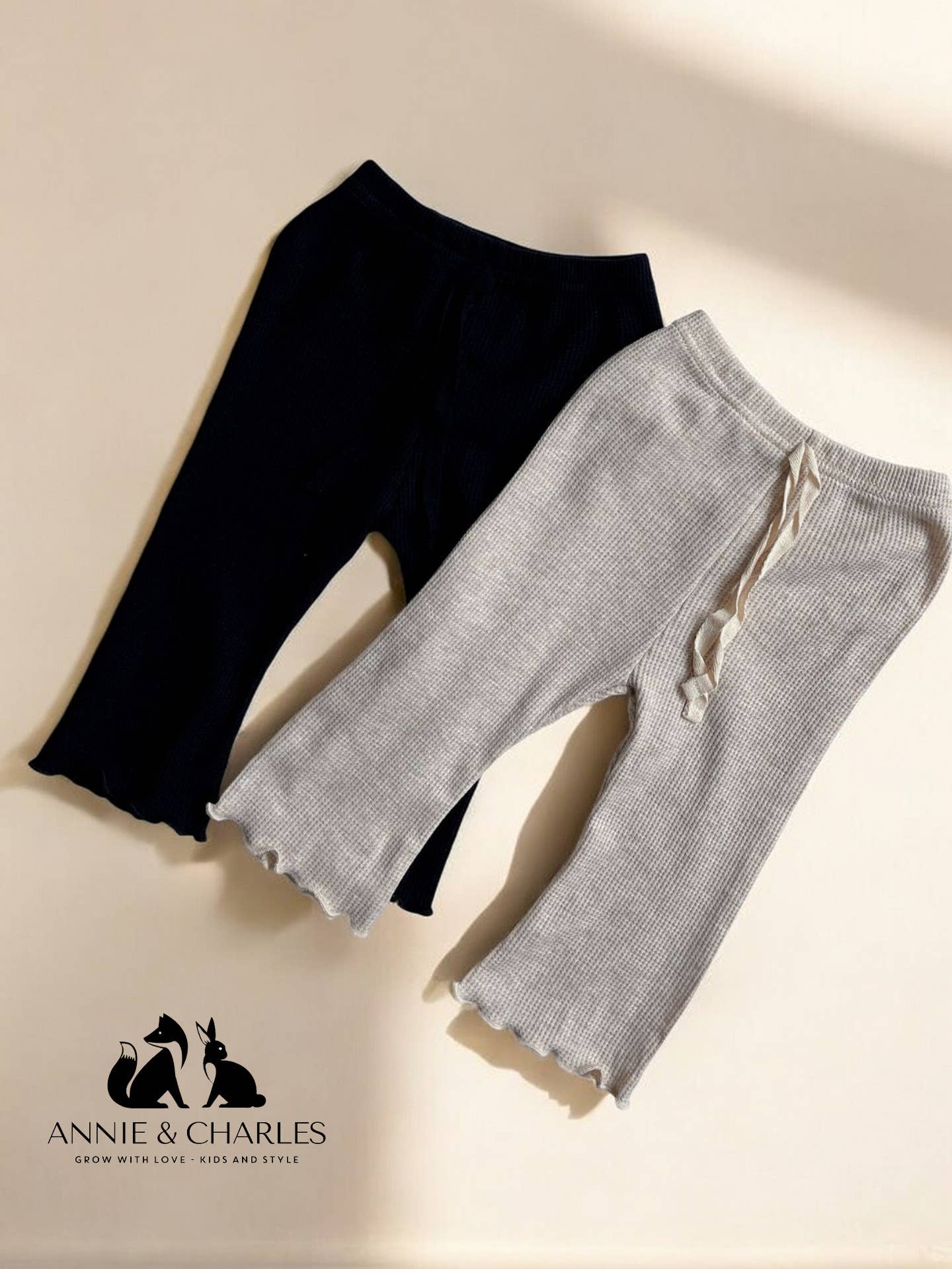 Annie & Charles - Vente Ensemble haut et pantalon – enfant - Ensemble enfant en coton « waffle » Annie & Charles®1