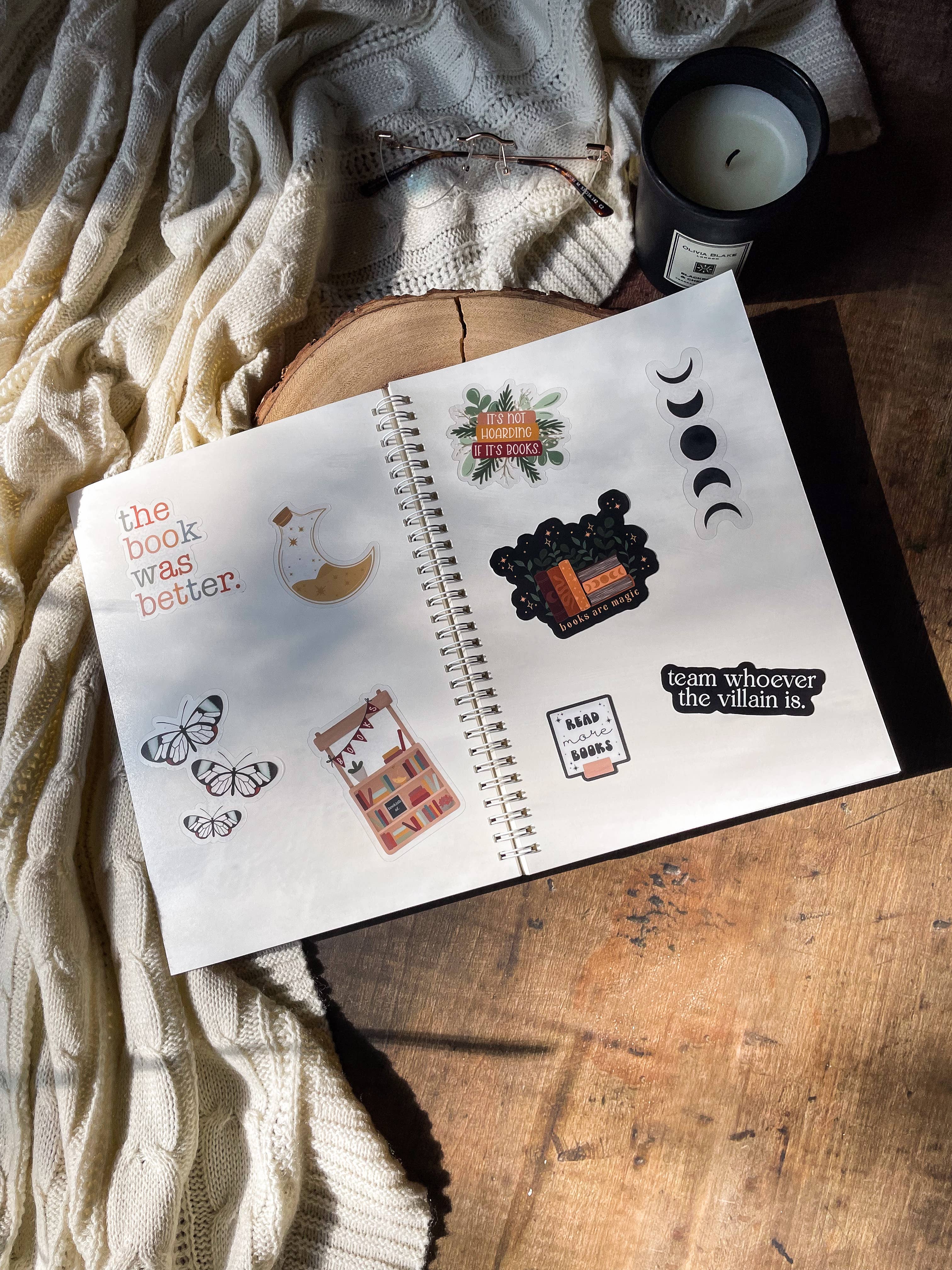 Meaggie Moos - Wholesale Sticker - Midnight Lilypad Reusable Sticker Book | B5 | 50 Pages3