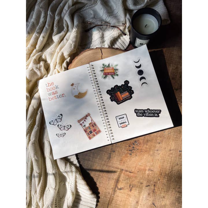 Meaggie Moos - Wholesale Sticker - Midnight Lilypad Reusable Sticker Book | B5 | 50 Pages3