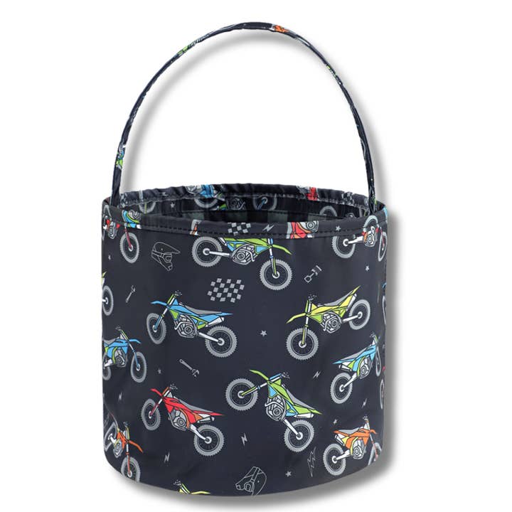 Bike Life Fabric Basket for wholesale by Strictly Wild