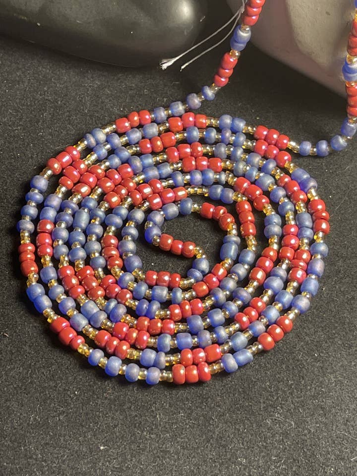 Aladdin+ The Genie Two 2-reihiges Taillenperlen-Set zum Anschnetzen für den Großhandel von Letrice Custom Creations LLC