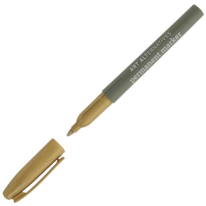 MacPherson's - Wholesale Marker - Art Alternatives Permanent Marker, Fine Tip, Metallic Gold
