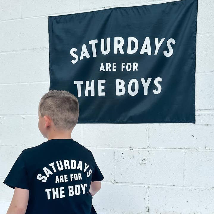 Cherrypick - Wholesale Banner - Kids & Baby - Saturdays Are For The Boys Banner - Boyhood Wall Decor