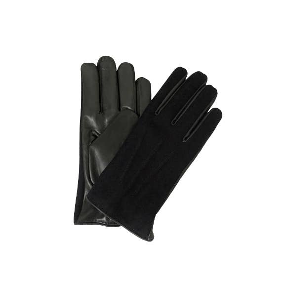 Hommard - Wholesale Gloves - Men's - Grey Nappa Leather Gloves with Wool