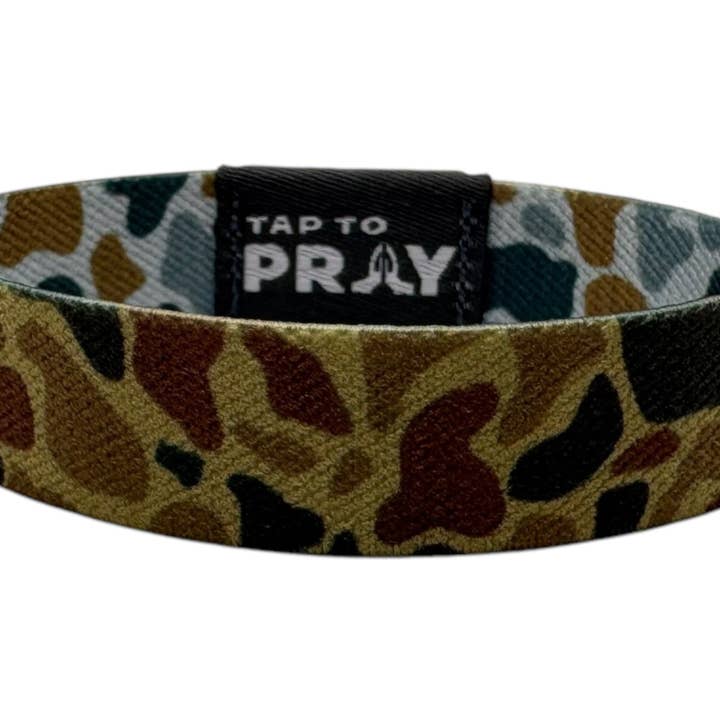 Versible - Wholesale Wristband - Tap To Prayâ„¢ Wristbands - River Rock Camo Sahara and Copper
