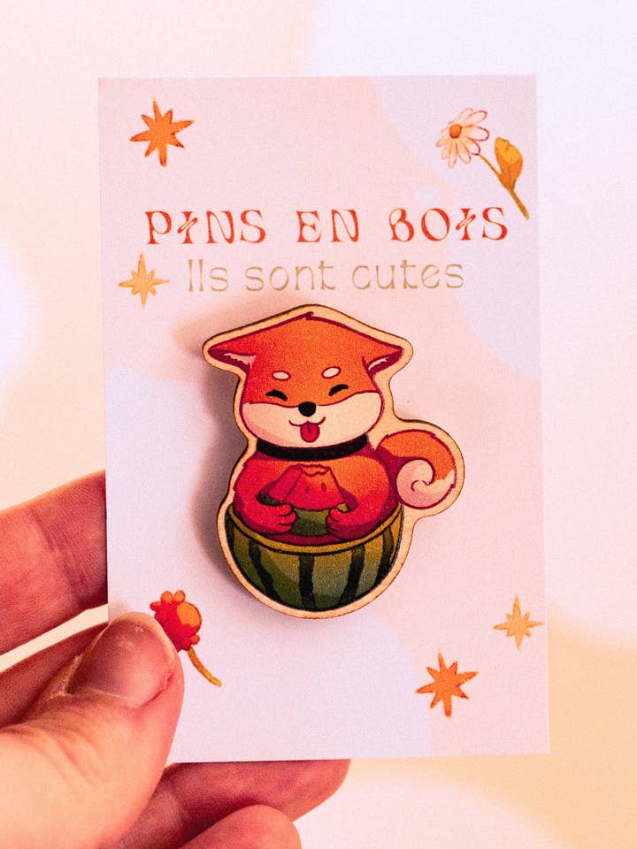 Wooden pins - Shiba for wholesale by Sekai of kangae