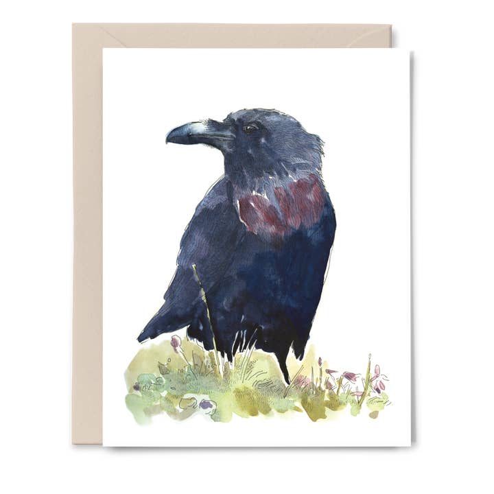 „Krähe“ Grußkarte, A2, Set mit 6 Stück - Tom Shannon für den Großhandel von Apricity Press