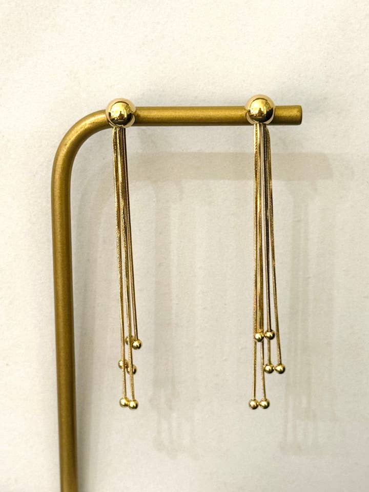 Rigi Stainless Steel Dangle Earrings for wholesale by Cassette Barcelona