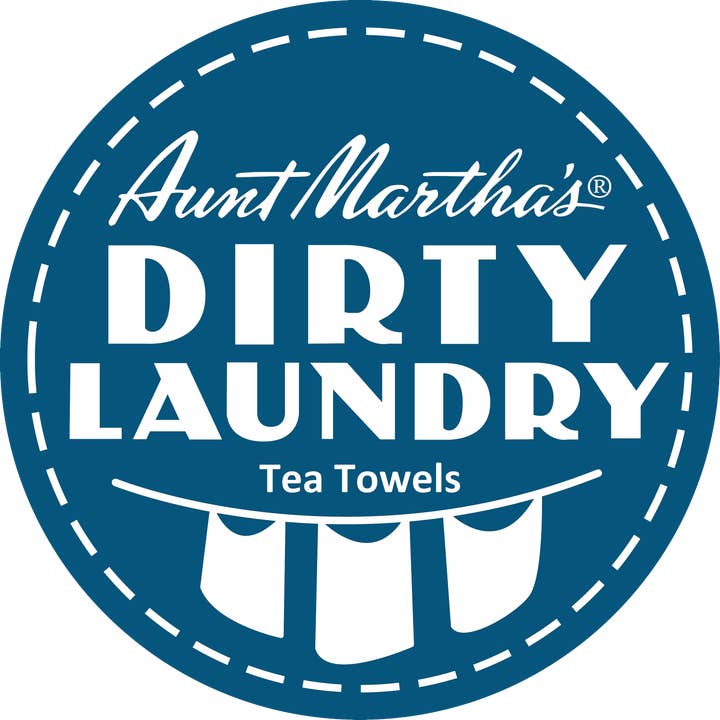 Colonial Patterns, Inc. - Venta al por mayor Paños de cocina - Paño de cocina Aunt Martha's® Dirty Laundry, hecho en casa3