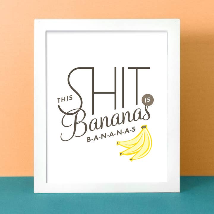 This Merda è Banane Print per la vendita all'ingrosso da parte di OrangeBeautiful