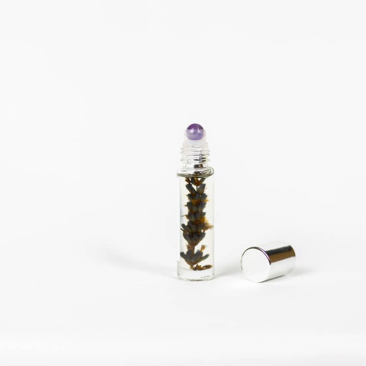 savasana rulle - lavendel æterisk olie & ametyst for engroshandel hos grey sky