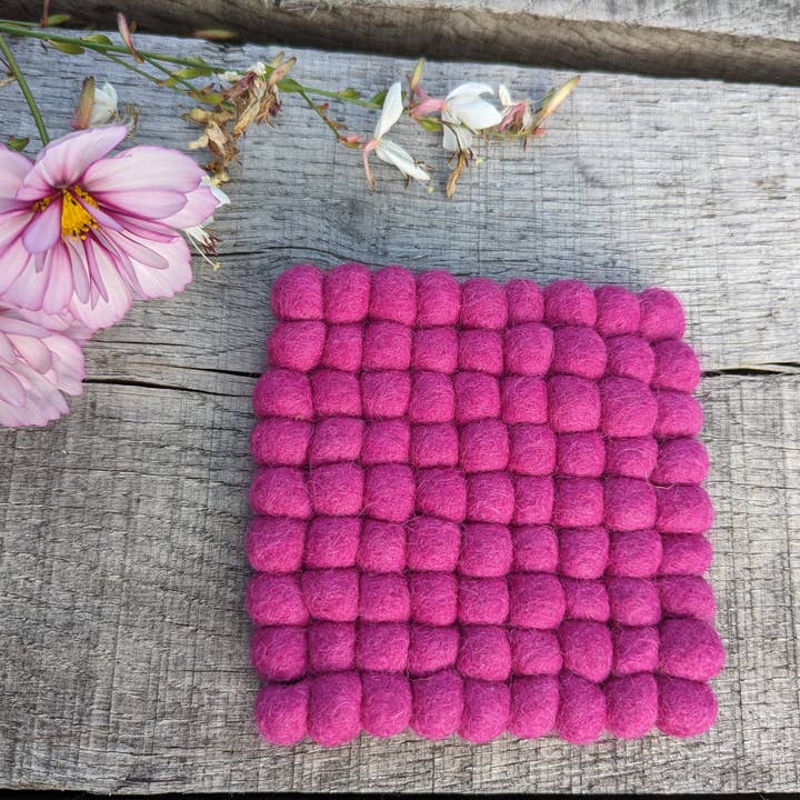 Cool Trade Winds – Großhandel Untersetzer – Kleine quadratische Filzuntersetzer aus Filzkugeln12