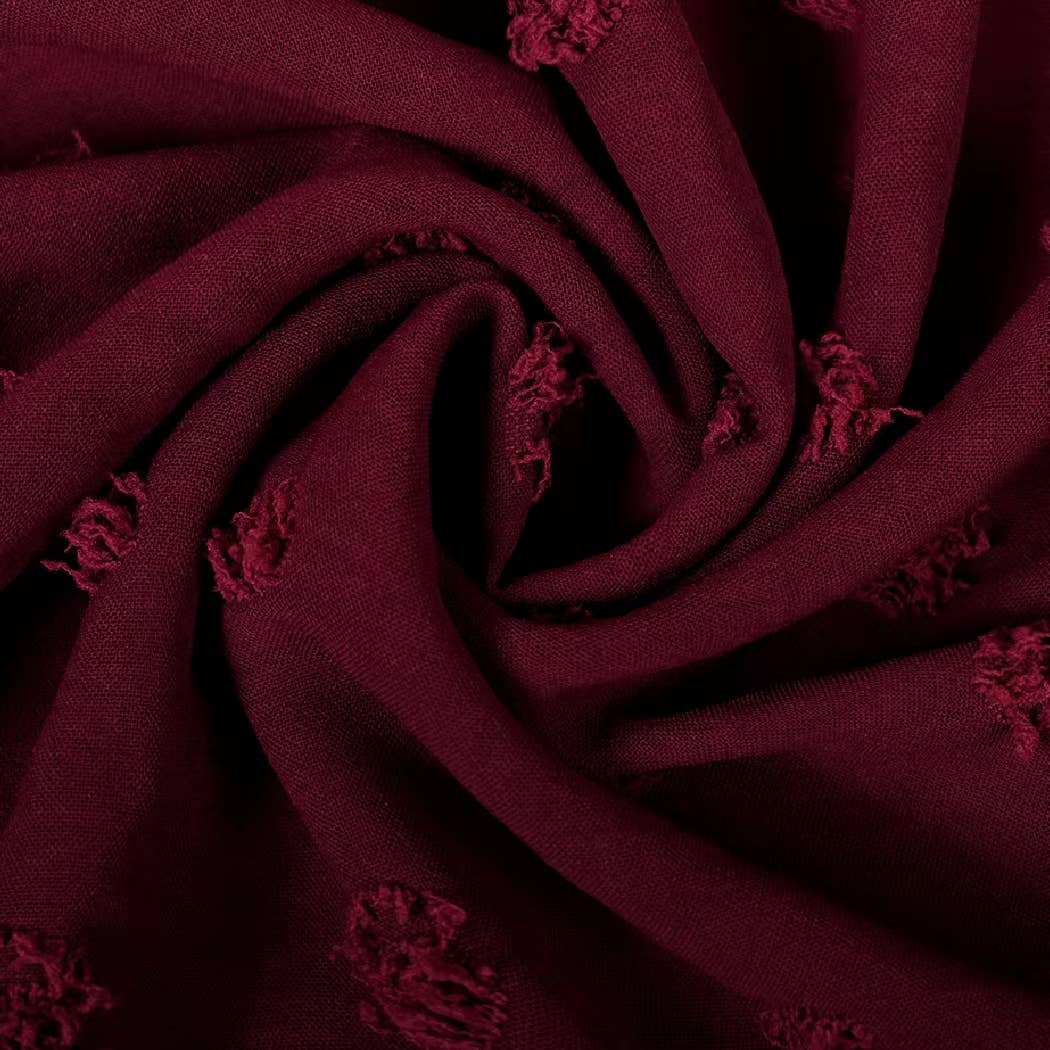 The Moment Collection – wholesale Dress – Women's – Classic Swiss Dot Surplice Neck Long Sleeve Maxi Dress10