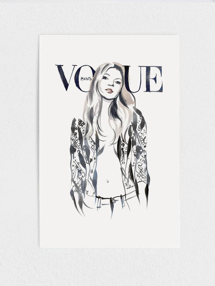 KATE VOGUE - PAPER PRINT for wholesale by Art of Marina