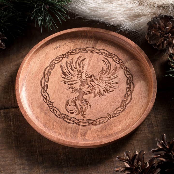 Phoenix small Trinket/Dice Bowl, Coaster and Box for wholesale by Critit
