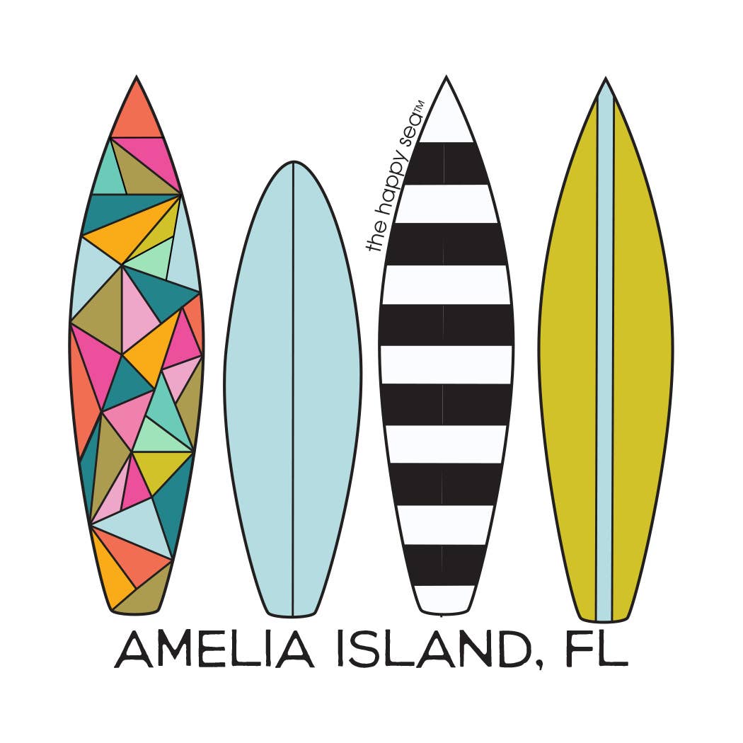 The Happy Sea - Wholesale Sticker - CUSTOM SURFBOARD VINYL STICKER1