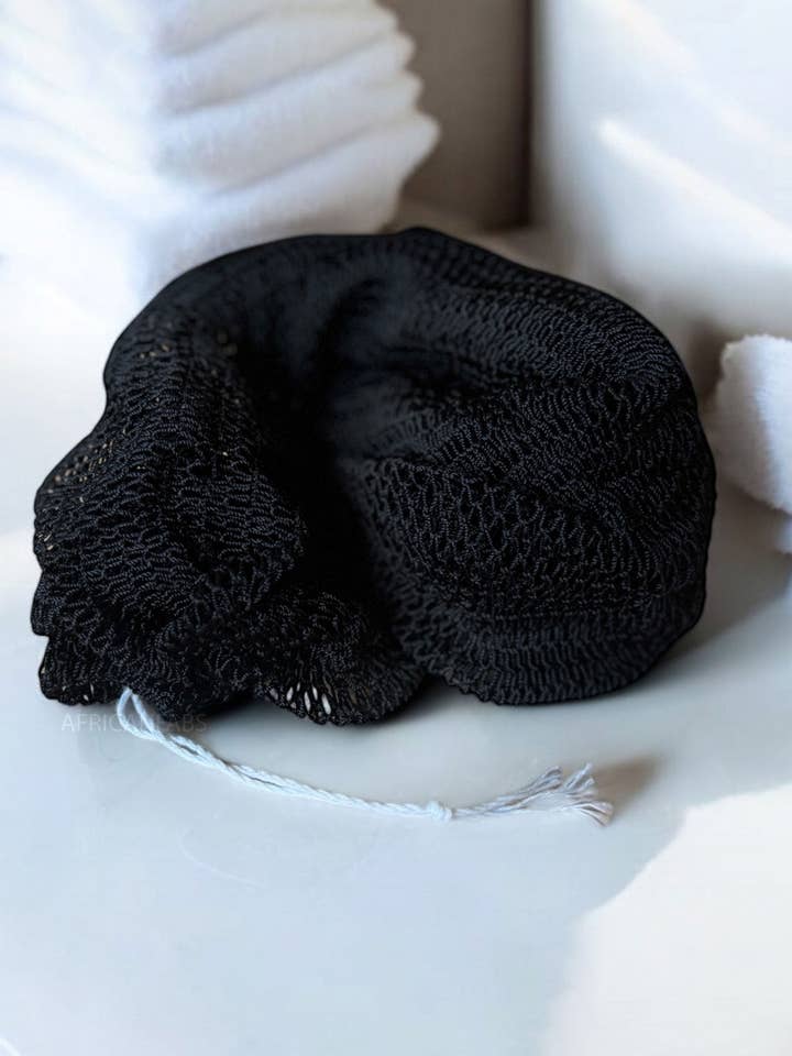 Afrikansk nätvamp / Afrikansk exfolierande nät / Sapo-svamp - Svart för wholesale av AfricanFabs