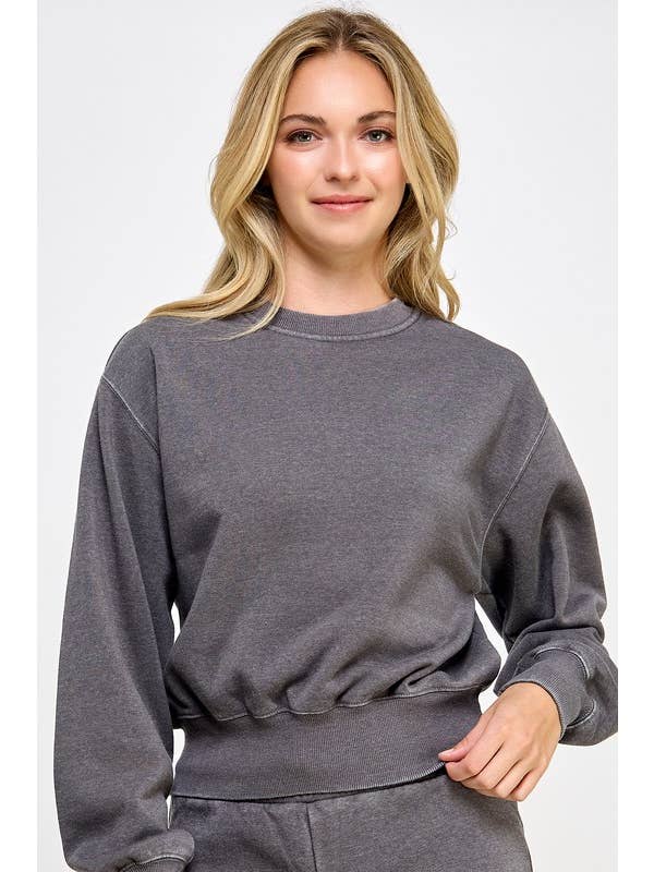 Vanilla Monkey - Wholesale Sweatshirt - Women's - Basic Burnout Fleece Sweatshirt