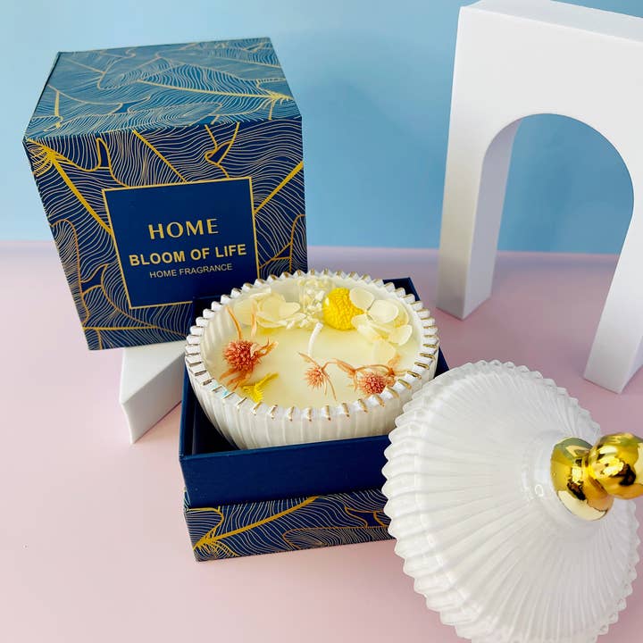 Carol Cao - Wholesale Jar/Filled Candle - Warm and Cozy Candle Rose Jar Candle Handmade Candle Jar2