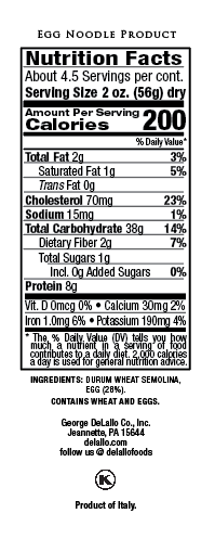 Delallo - Wholesale Pasta - Egg Pappardelle (Nests)11