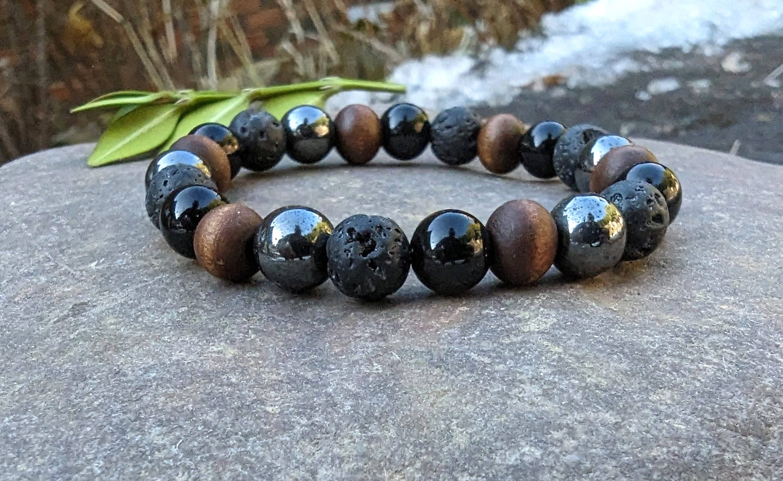 Coconut Quartz – Engroshandel Perlearmbånd – Neutral aromaterapi armbånd Onyx hæmatit træ armbånd