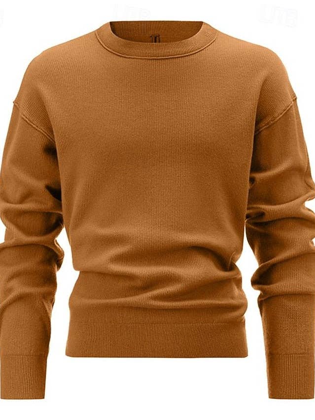 Ecovear - Wholesale Knitted jumper – Men′s - Mens Pullover Nylon Ribbed Knit Sweater0