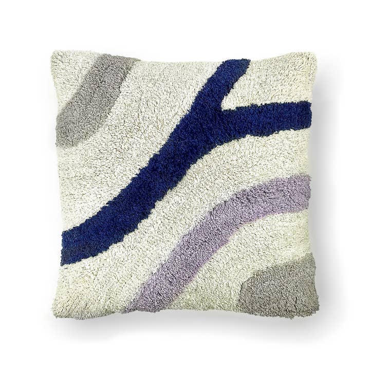Flow Cushion Cover 50X50 cm - Beige/Purple/Blue for wholesale by MOUD Home