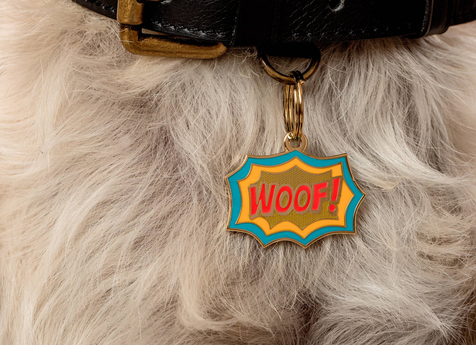 Two Tails Pet Company - Wholesale Pet Identification Tag - Dog - Woof! Pet ID Tag1
