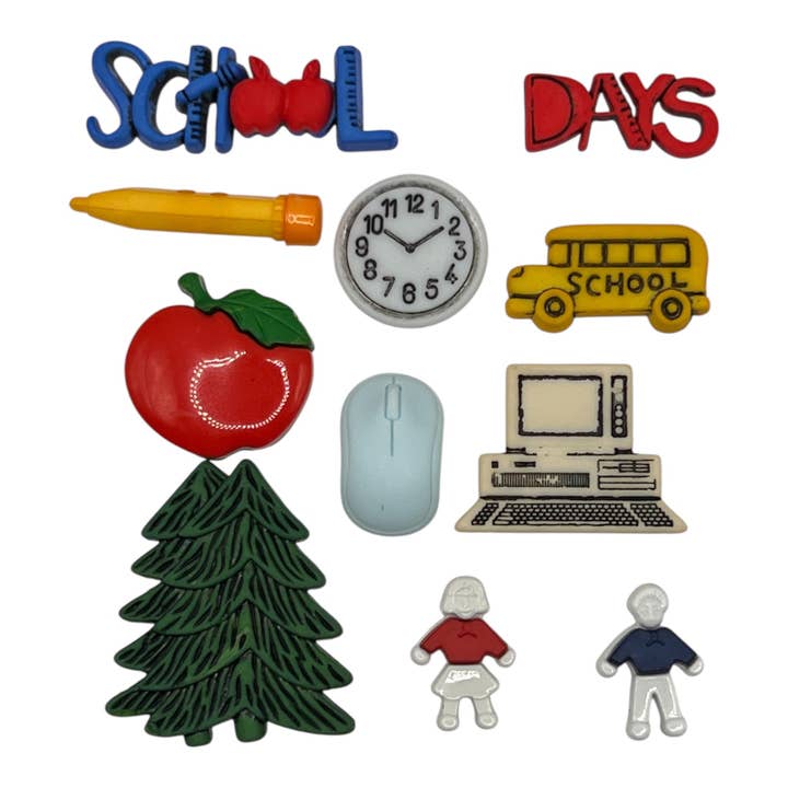 School Days Craft & Sewing Button Assortment – Overstock for wholesale by Buttons Galore & More