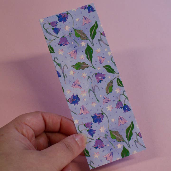 Blaue Glockenblumen - Lesezeichen für den Großhandel von Flutter & Fern