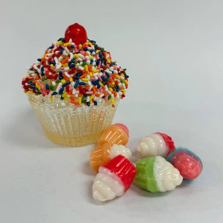 Hollow Cupcake filled with Gummies for wholesale by Pure Sugar Candy