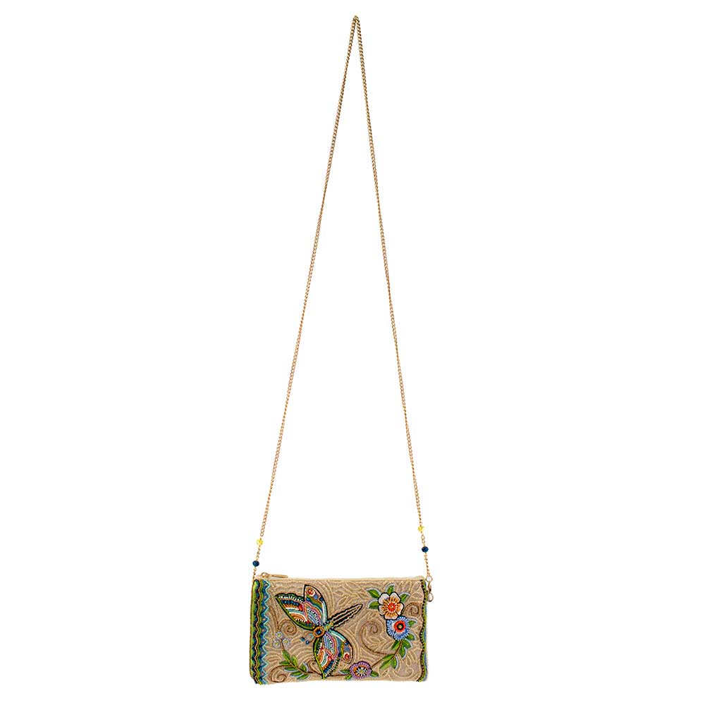 Mary Frances Accessories - Wholesale Crossbody Bag - Women's - Soaring Spirit Beaded Dragonfly and Floral Crossbody Bag6