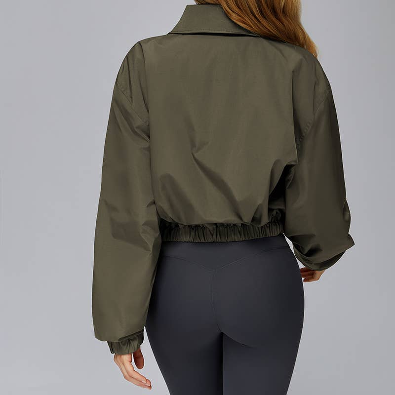 WONDERXFANS - Wholesale Athletic Jacket - Women's - FULL ZIPPER AND LONG SLEEVE OUTDOOR JACKET2