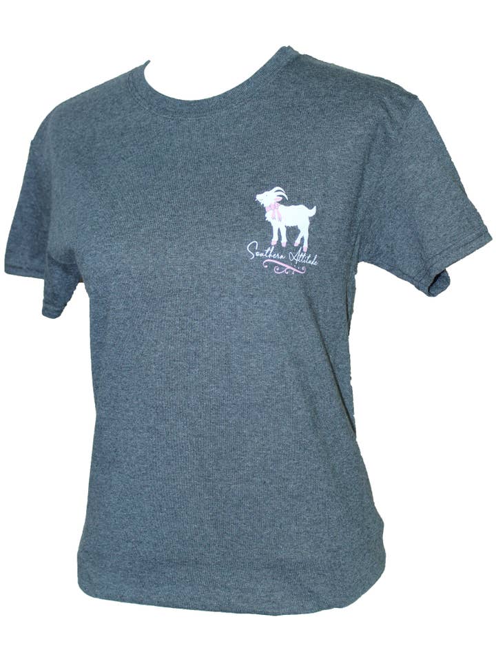 Southern Attitude - Wholesale Screen Printed T-Shirt - Women's - 2 Goats