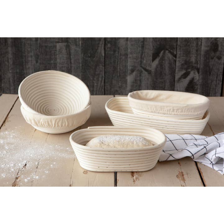 Now Designs by Danica - Wholesale Bread Pan - Banneton Natural Cotton Liner Rectangle