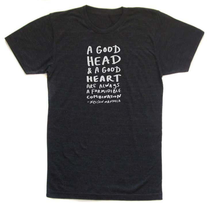 Nelson Mandela Good Heart : Unisex Tee for wholesale by Megan Lee Designs