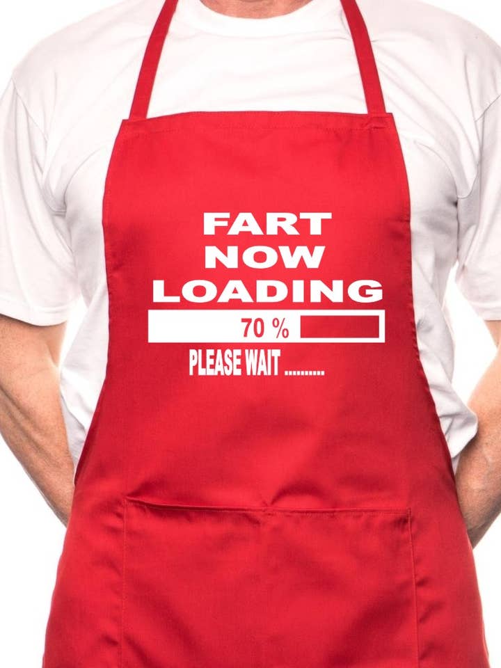 Adult Fart Loading BBQ Cooking Funny Novelty Apron for wholesale by Print4U