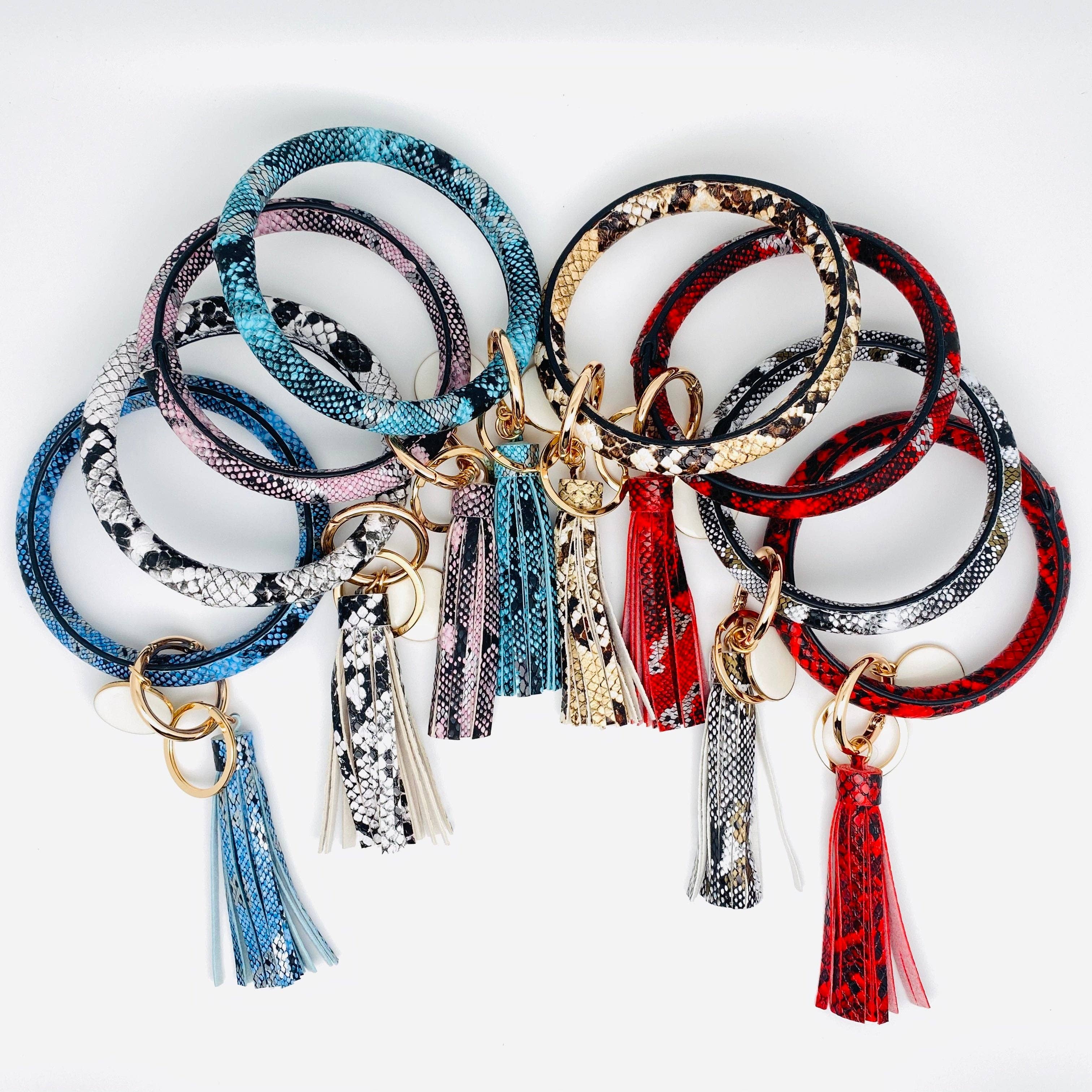 Mio Queena - Vendita all'ingrosso Bracciale portachiavi - Braccialetto portachiavi in pelle PU con serpente e serpente10