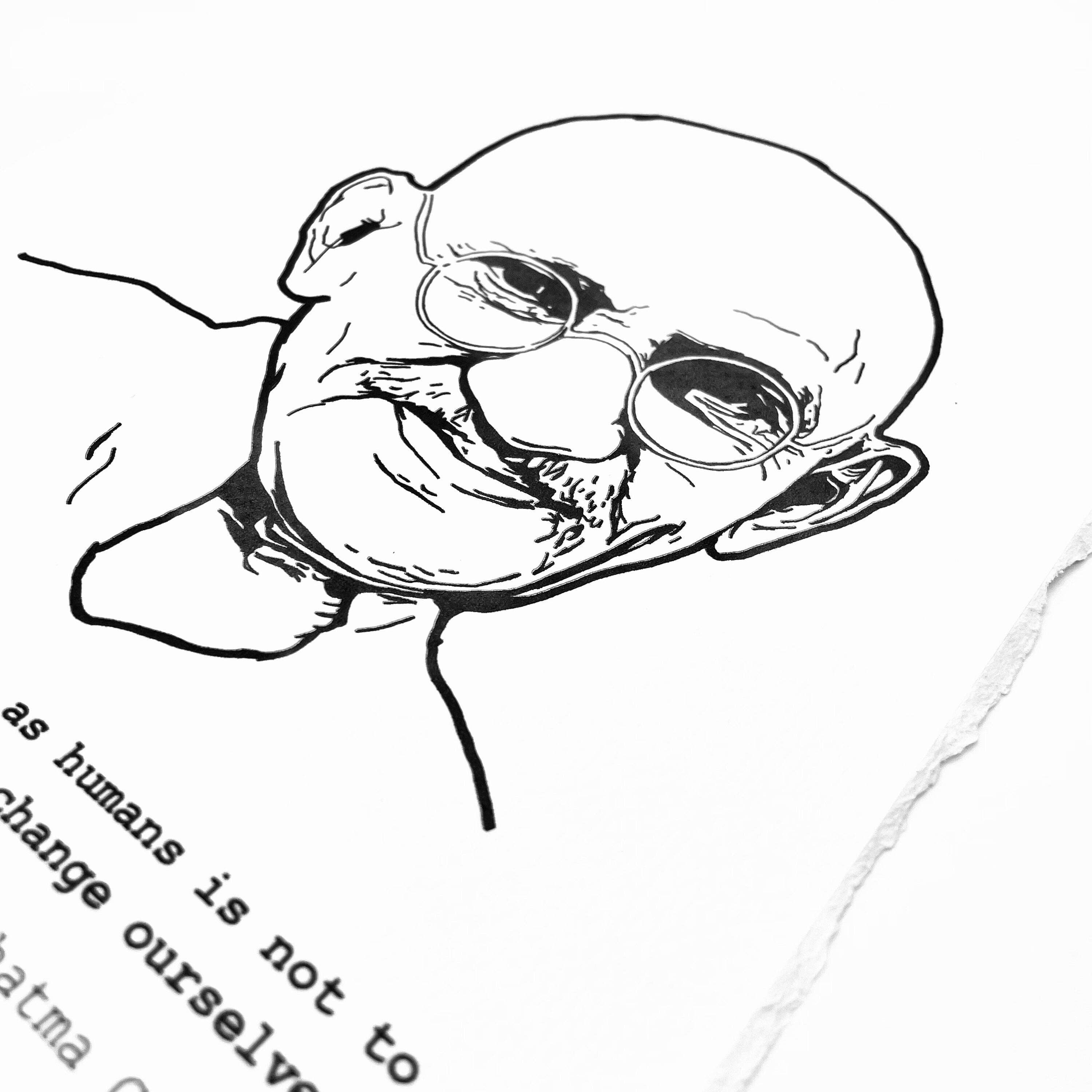 Mar&Ella – Engroshandel Kunsttryk – Mahatma Gandhi2